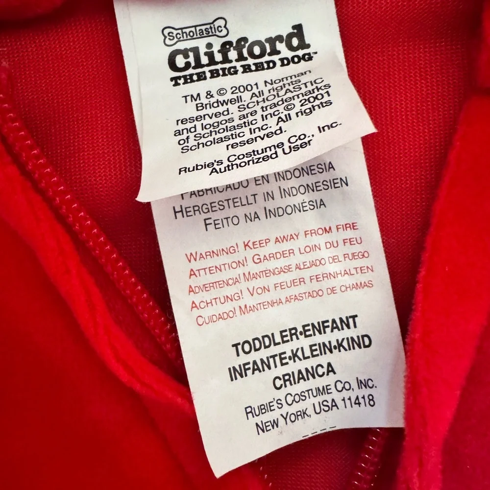 Vintage Clifford the big red dog Halloween costume